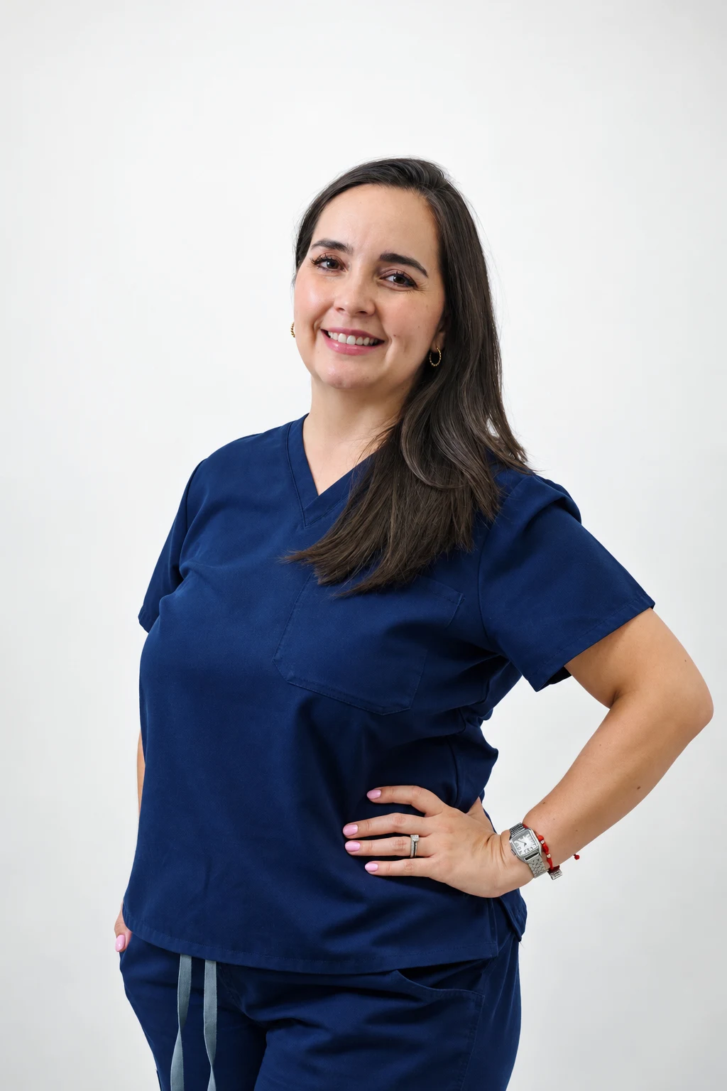 CYNTAR Advanced Dentistry team member in navy clinical uniform